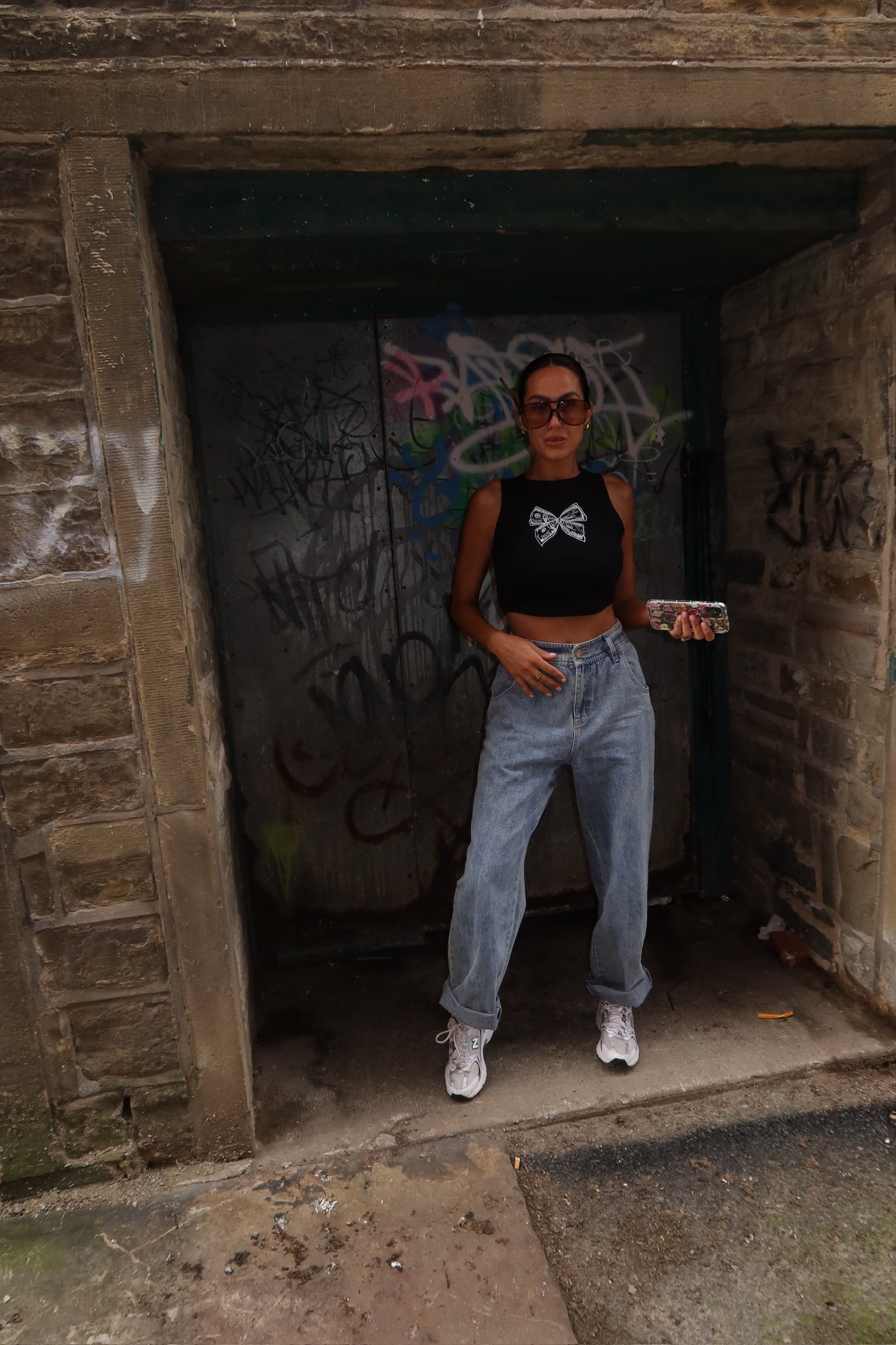 Money Bow Tank - White