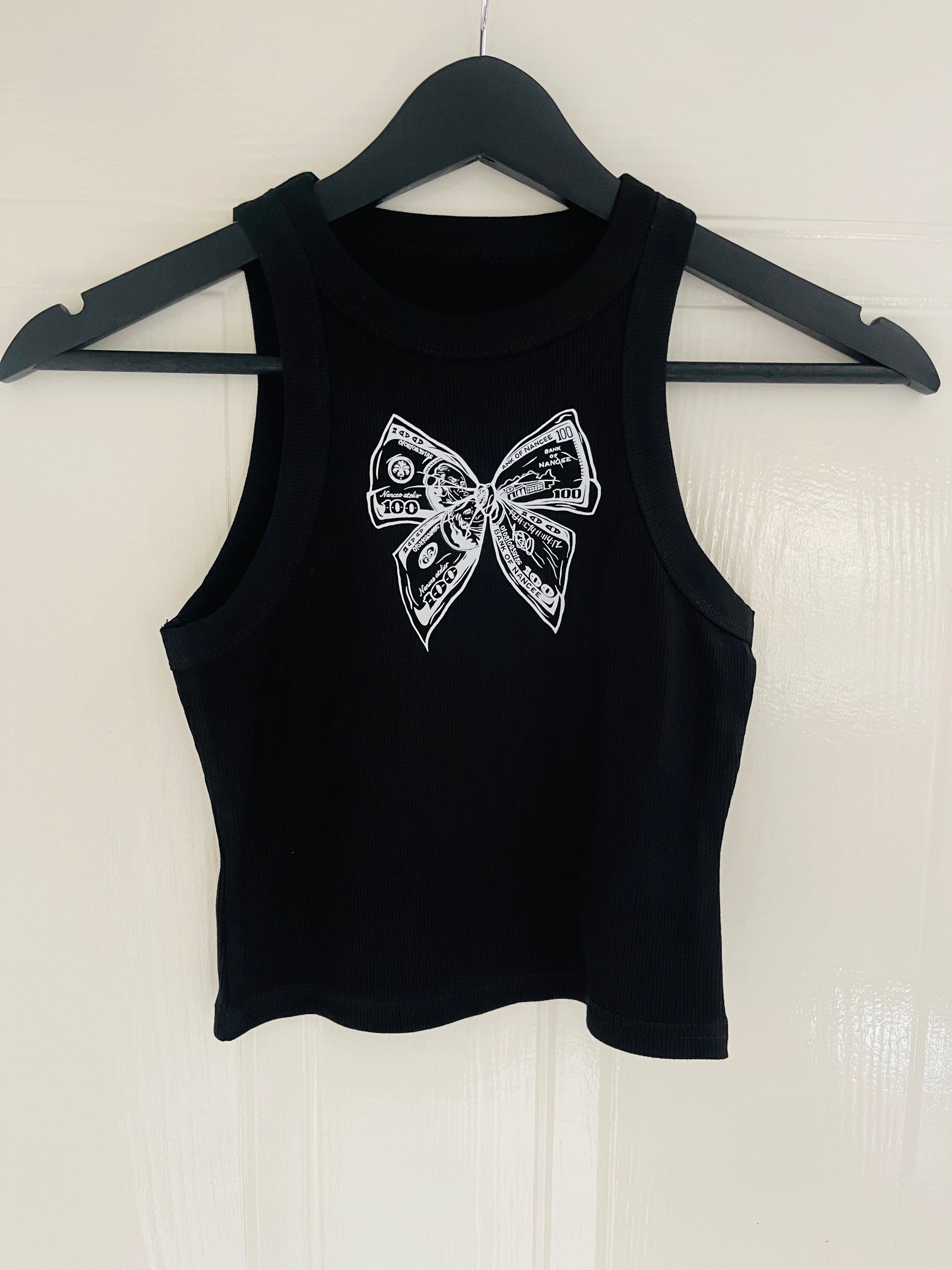 Money Bow Tank - White